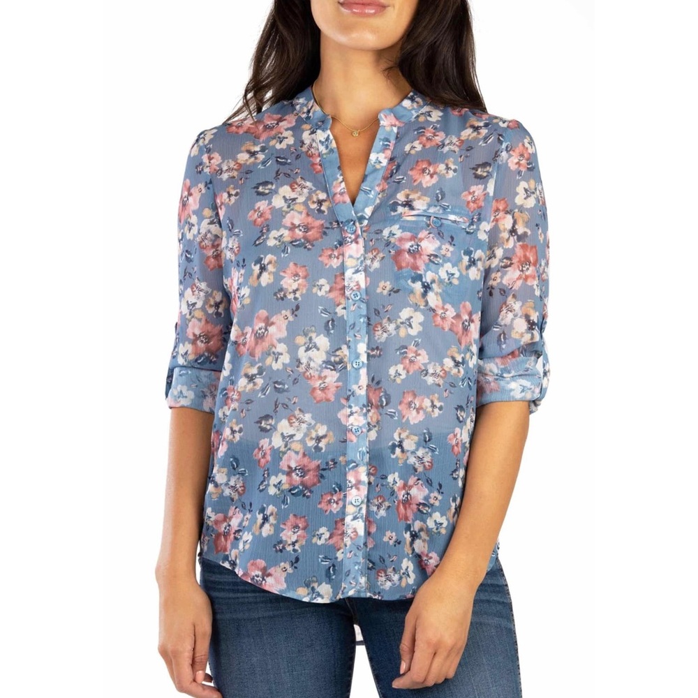 KUT from the Kloth Jasmine Floral Blouse Top